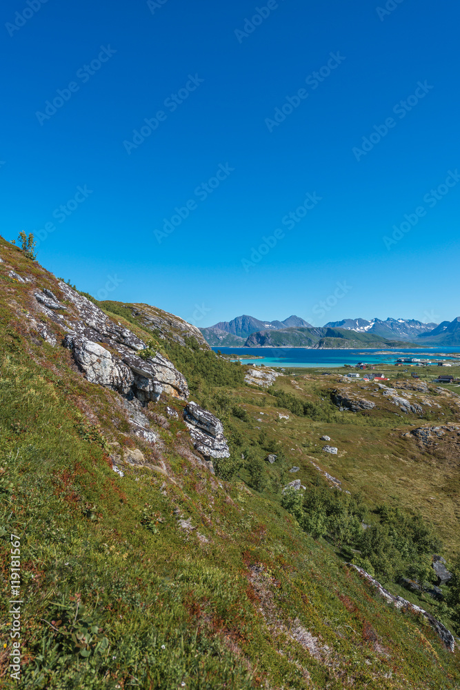 Fototapeta premium Sommaroy in Troms, Norway,