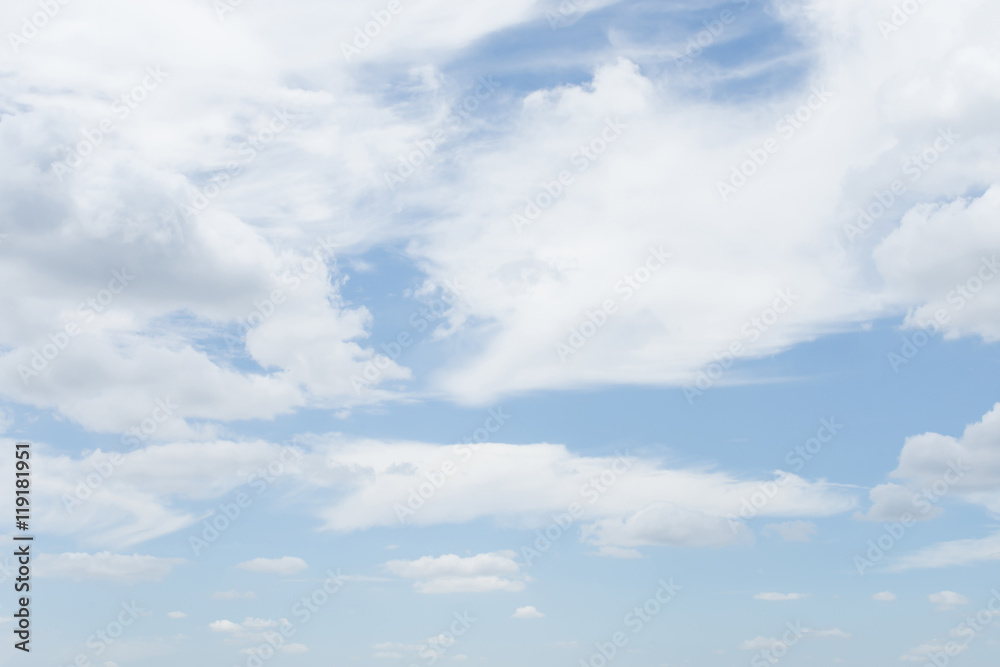 Soft white clouds with light blue sky for background Soft white clouds with light blue sky for background