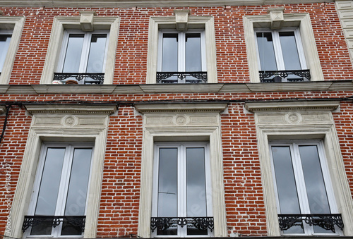 Bernay, France - august 11 2016 : picturesque city in summer photo