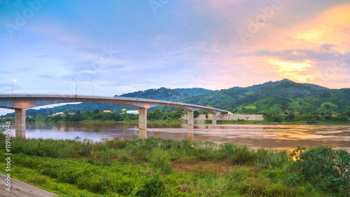 Fényképezés The fourth Thai-Lao friendship bridge across the Mekong River Ch