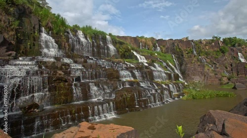 Close Motion from Stones to Waterfall Cascade Panagarh photo