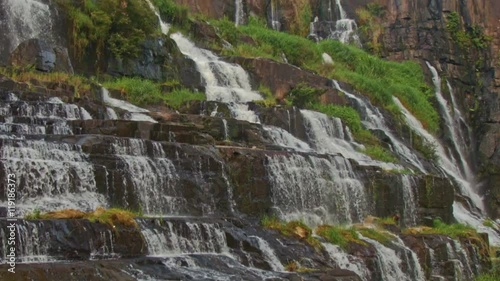 Close Motion from Down Upward of Waterfall Cascade Panagarh photo