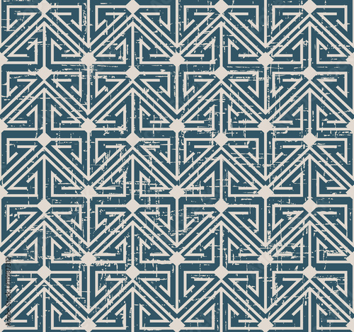 Worn out seamless background 458 oriental triangle geometry cross line 