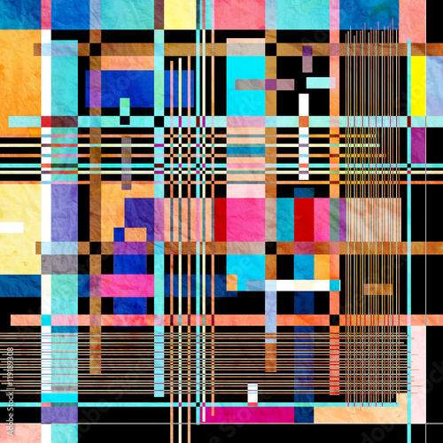 Abstract watercolor geometric background