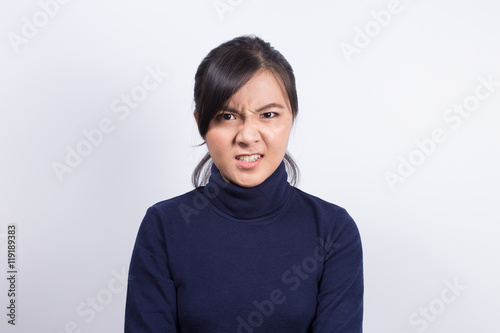 Emotional Portrait: Angry woman