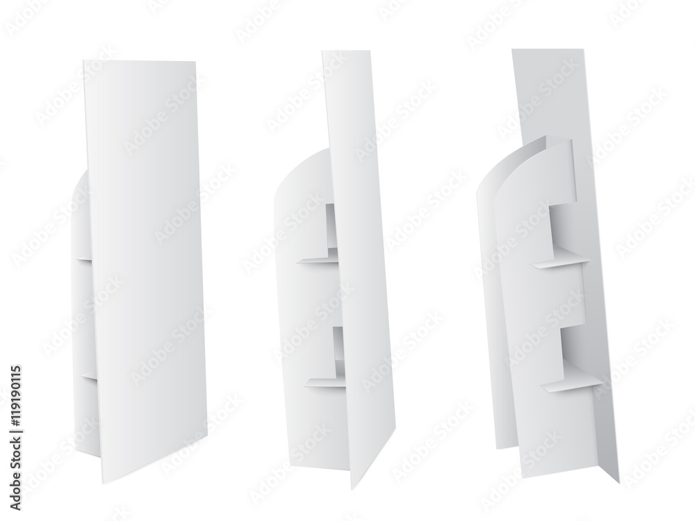 Promotion board banner stands.Vector illustration. Promotion board banner stands.Vector illustration.