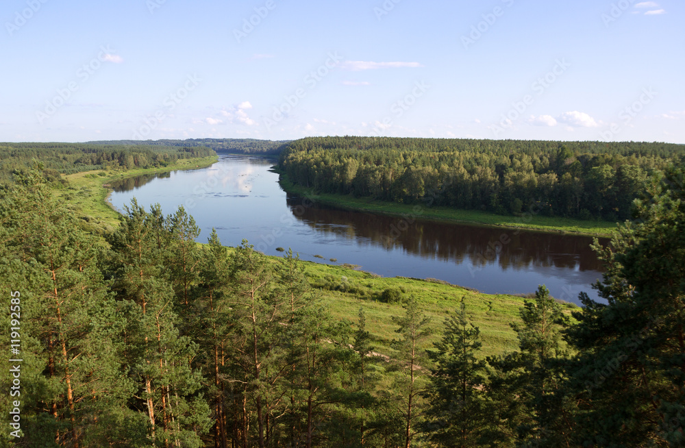 River Daugava in Latvia.