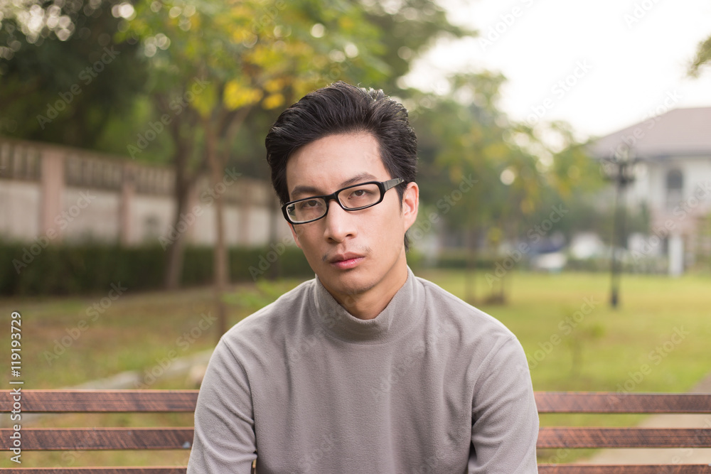 Maan so serious at park Maan so serious at park