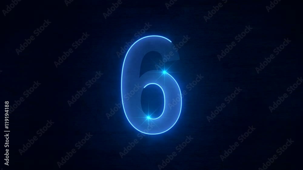 Animation - Countdown zählt von 10 zu 0 herunter.