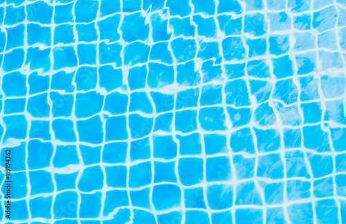 Blue wave  ripped water in swimming pool © kithanet