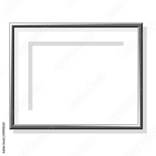 Photo frame vector isolated.