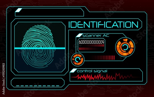 Fingerprint scanner, identification system