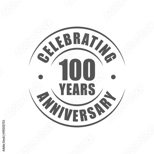 100 years celebrating anniversary logo