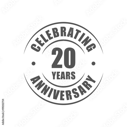 20 years celebrating anniversary logo