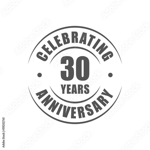 30 years celebrating anniversary logo