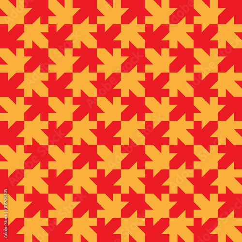 Seamless Maple Leaf Pattern. Regular Tiled Ornament. Organic Mos
