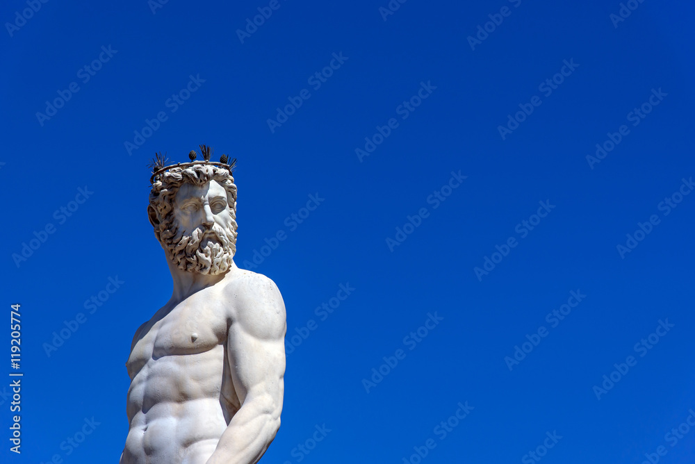 statue of Neptune in Florence, italy