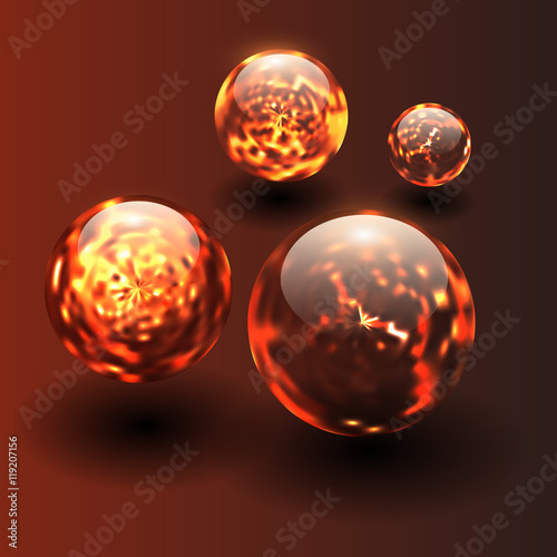 background with magma balls, © Cobalt