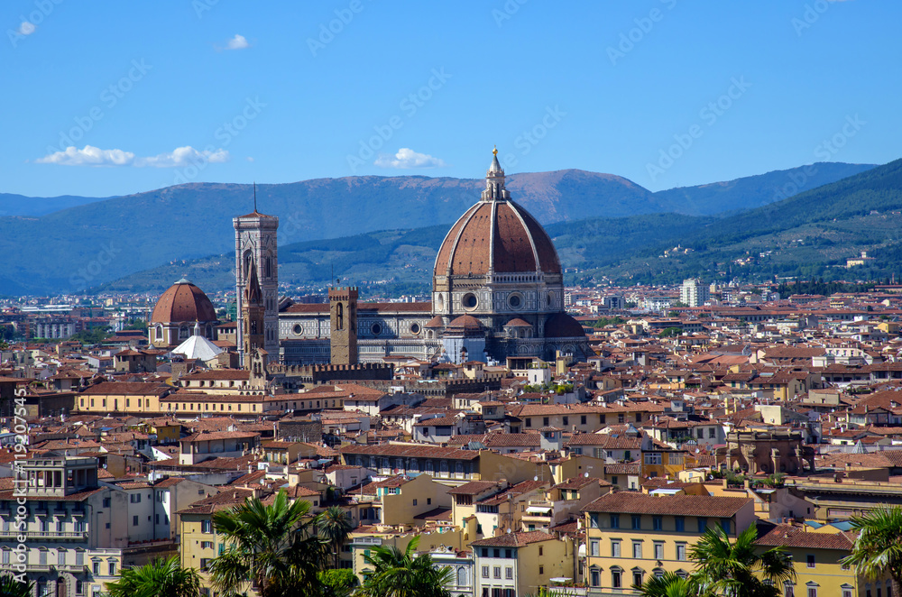 cityscape of Florence, italy / cathedral of Santa Maria del fiore (saint mary of the flower)