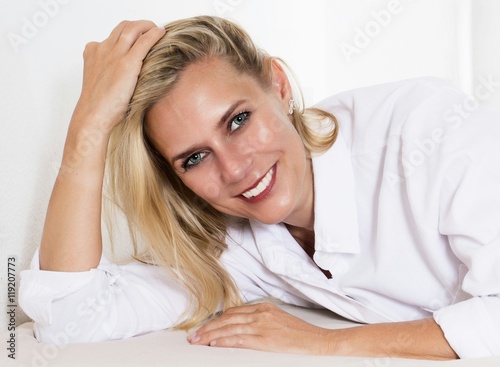 portrait of a blond woman