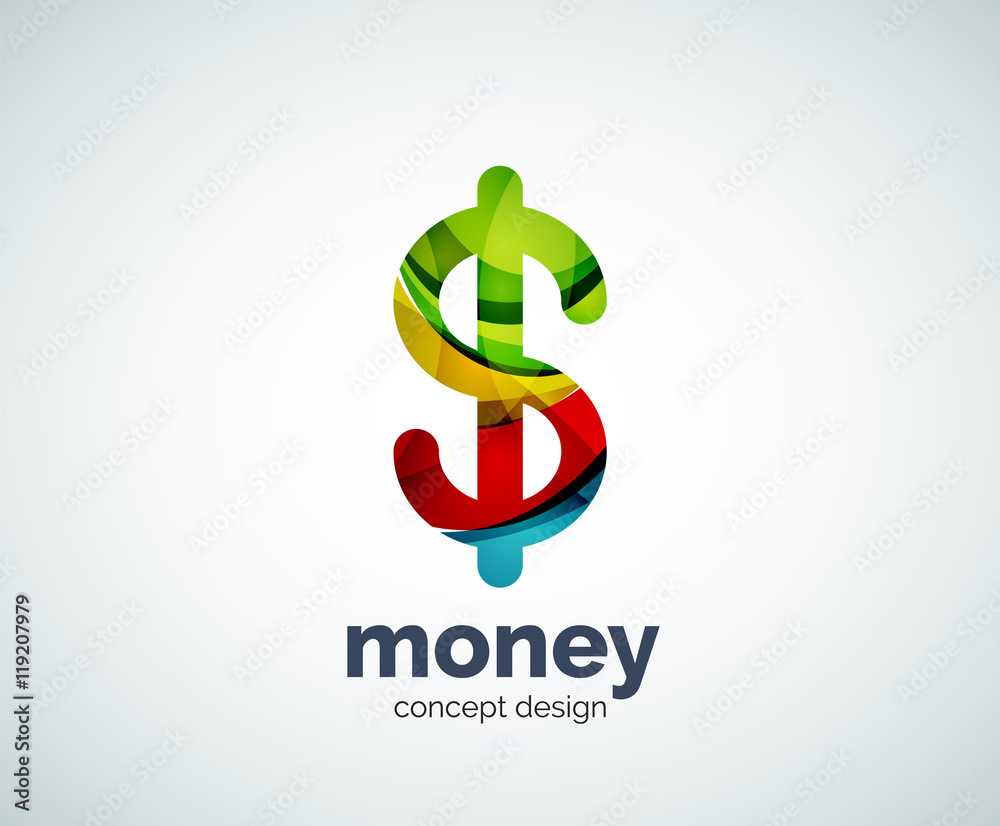 Vector dollar logo template Vector dollar logo template
