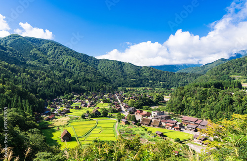 世界遺産　白川郷　全景 photo