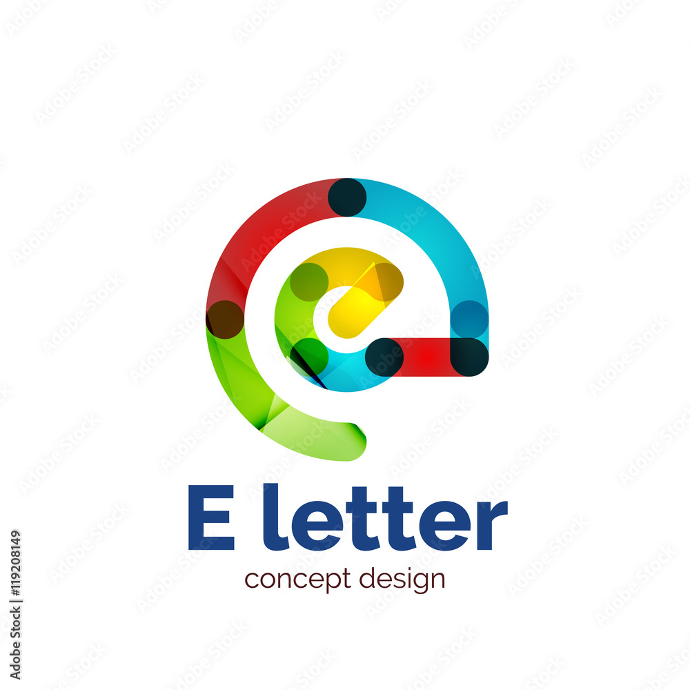 Vector modern minimalistic letter concept logo Vector modern minimalistic letter concept logo