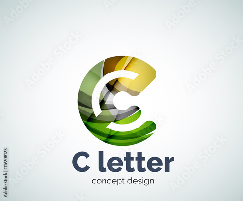 Vector C letter concept logo template Free Download Vector C letter concept logo template - GFXLoad