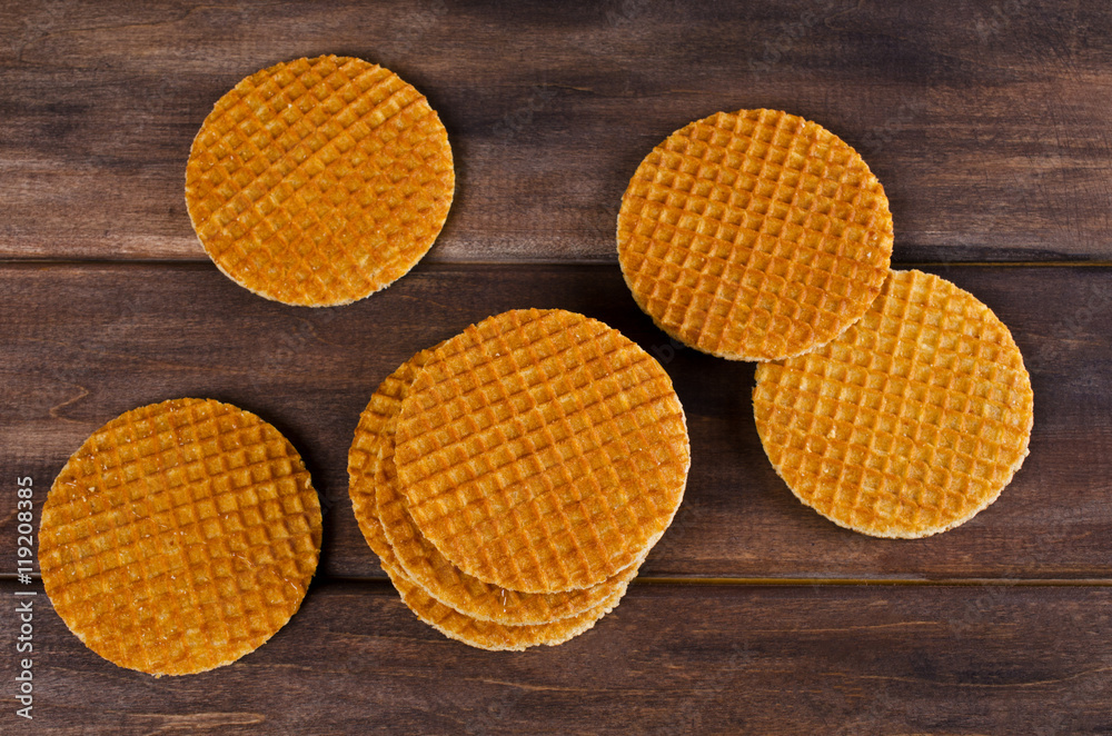 Traditional Dutch waffles