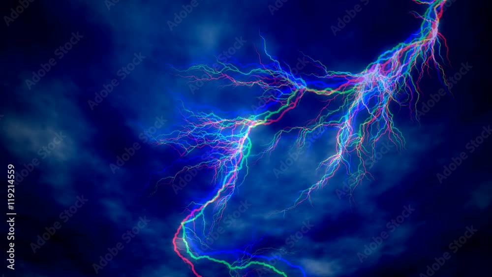 time lapse of stormy blue sky