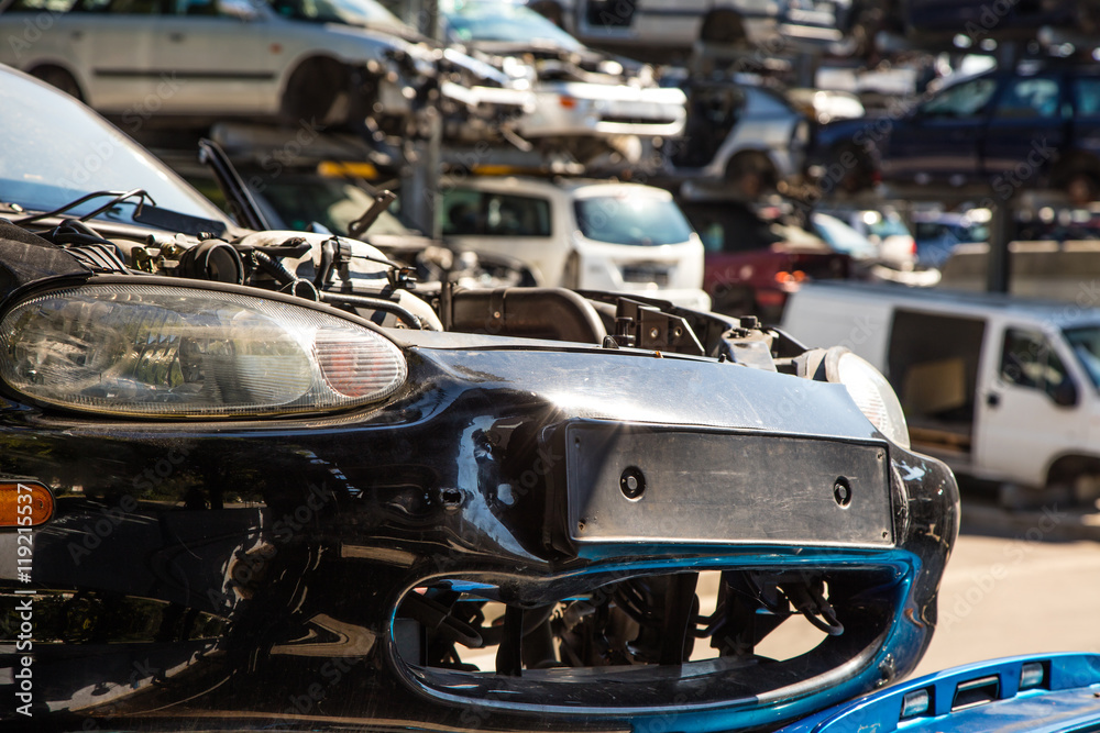 Obraz premium Auto Schrott 