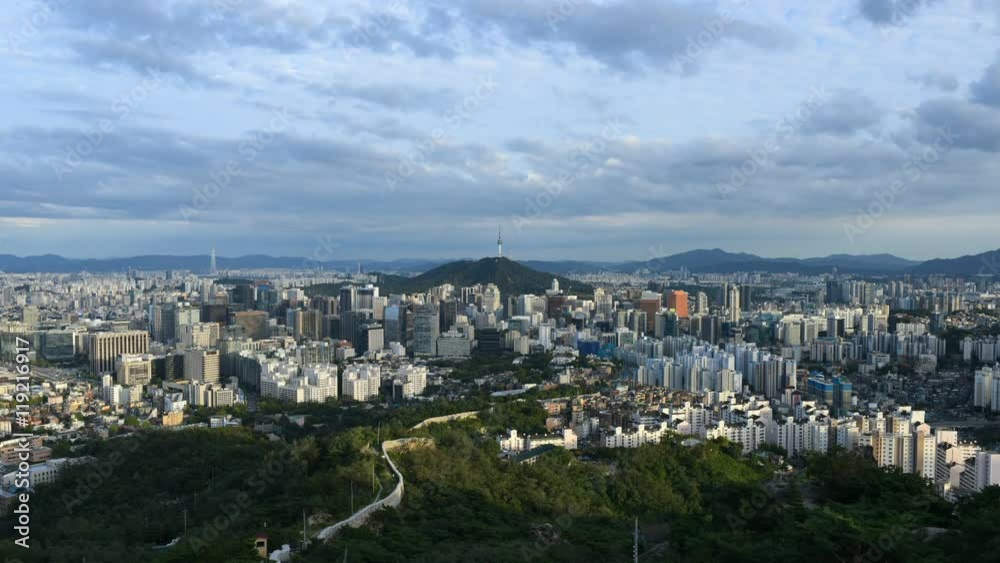 Time lapse of Seoul City Skyline,South Korea. Time lapse of Seoul City Skyline,South Korea.