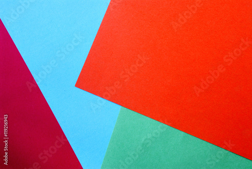Material design on colorful papers