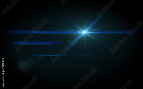 Wallpaper Mural Lens Flare distant blue star Torontodigital.ca