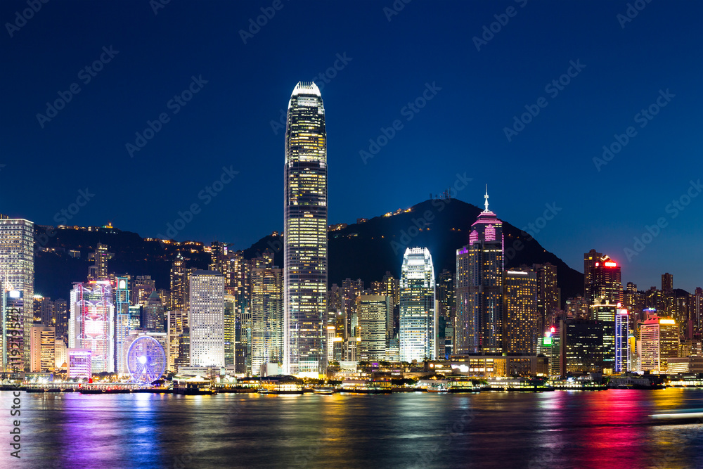 Fototapeta premium Hong Kong night