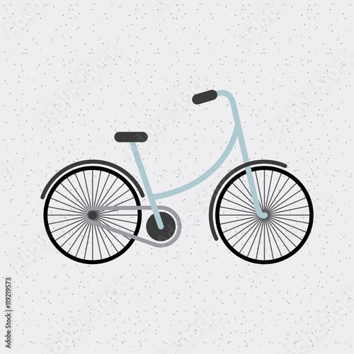 bicycle hipster style isolated icon