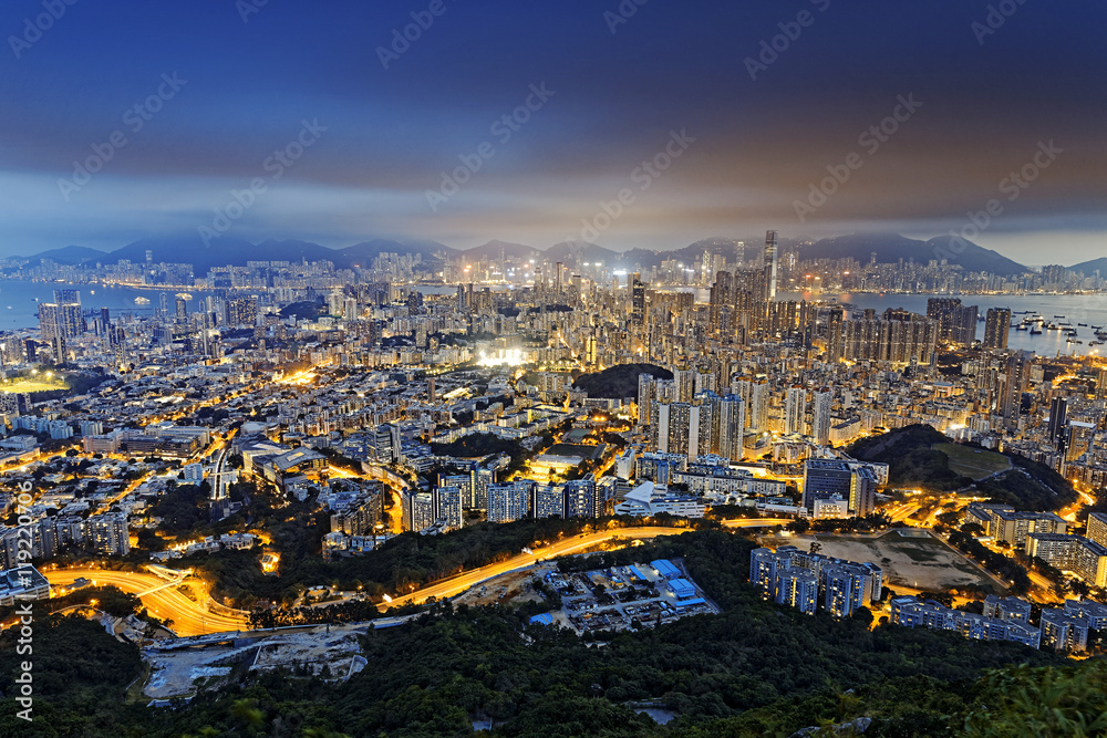 Obraz premium Residential building in Hong Kong