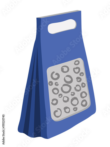 Cat litter in the package. Vector illustration on white background.