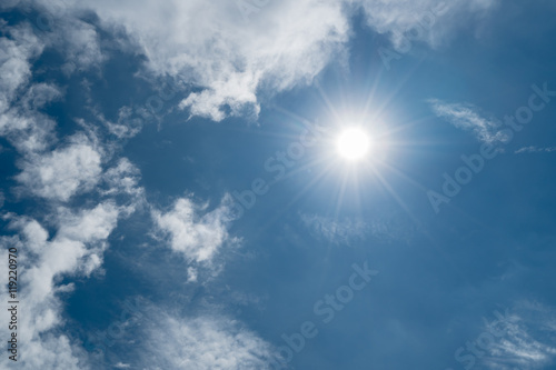 White cloud with Blue sky