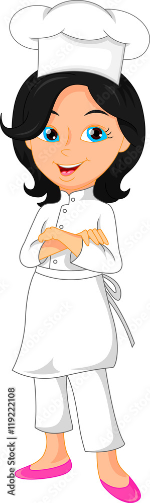pretty girl chef cartoon pretty girl chef cartoon