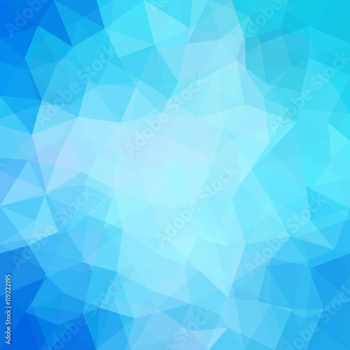 Blue sky colored abstract geometric angular low poly background