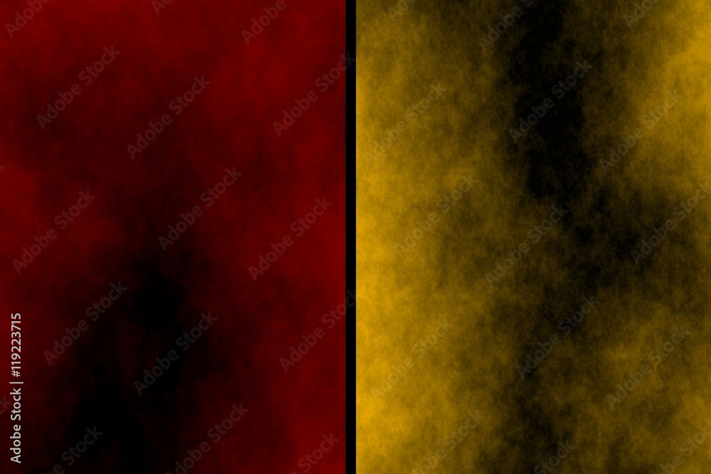 Illustration of red and orange divided smoky background Illustration of red and orange divided smoky background