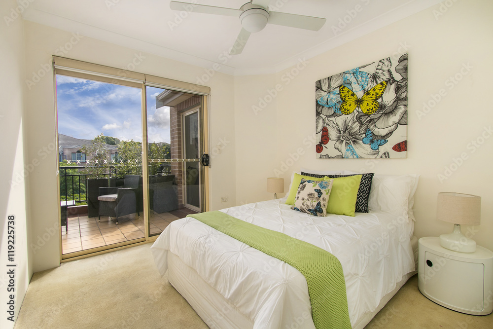 Fototapeta premium Modern bedroom interior