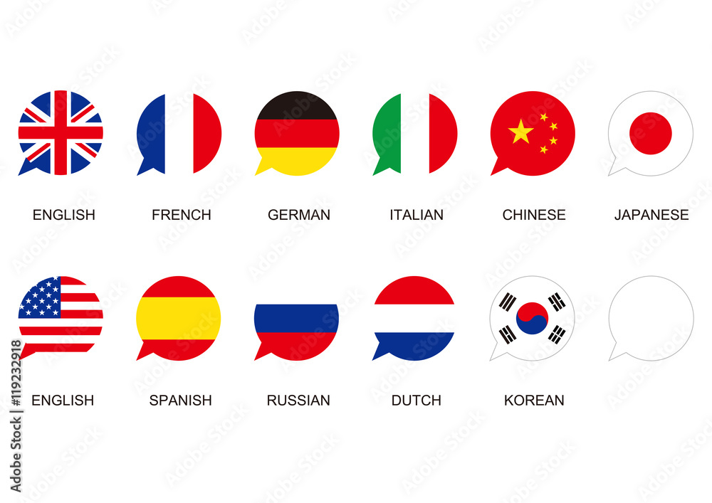 speaking flags icon