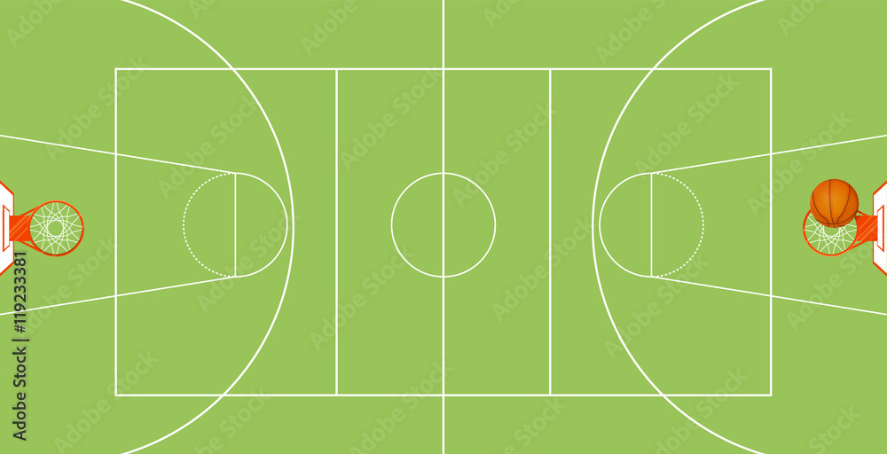 Basketball Court Top View