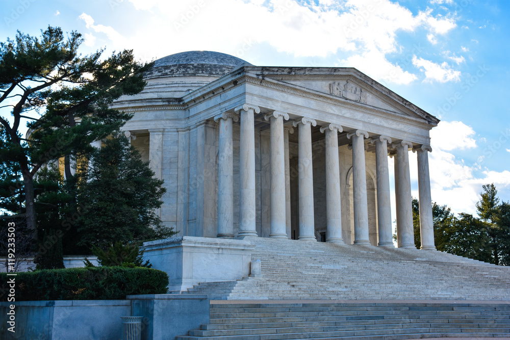 View of Thomas Jefferson Memorial. Washington DC, USA.