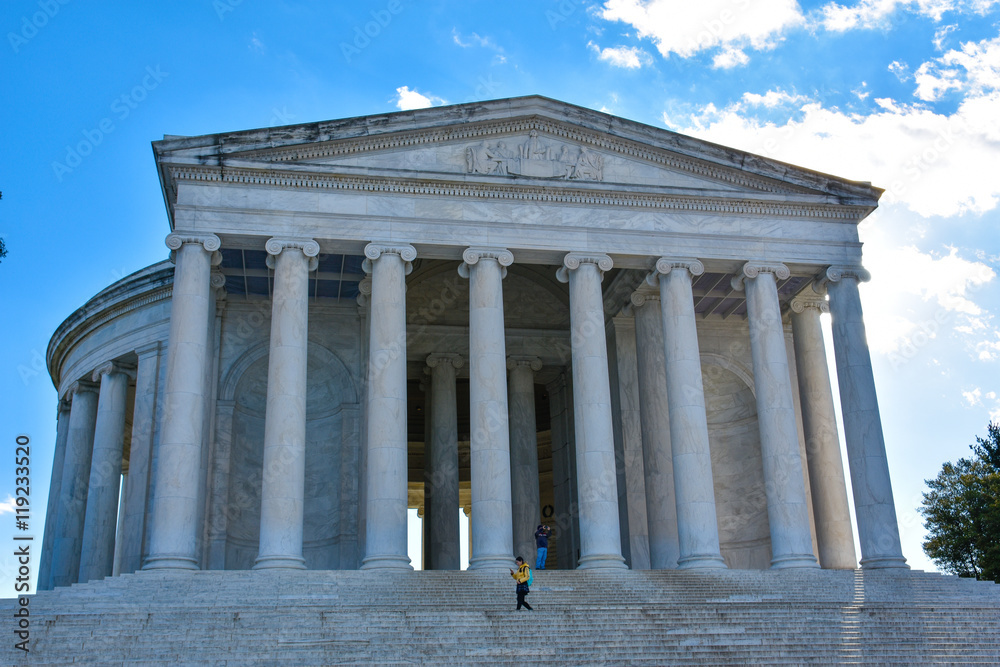 View of Thomas Jefferson Memorial. Washington DC, USA.