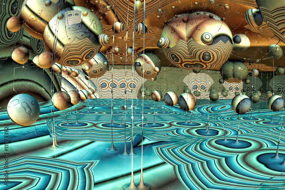 Fototapeta premium Unusual fractal background - digitally generated image