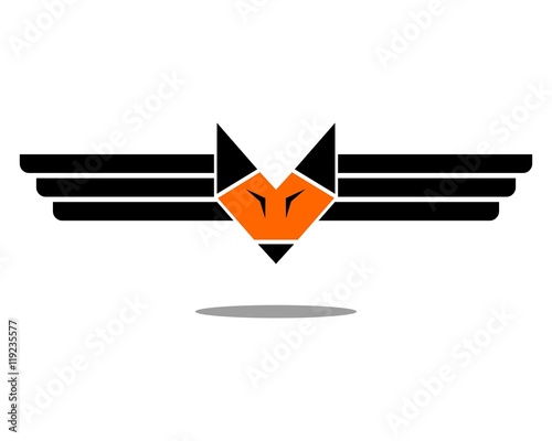 Fox with wing logo