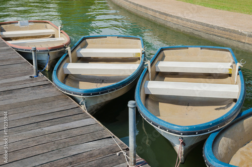 Wallpaper Mural Little Boats Float Parking In The Lake of Public Park. Torontodigital.ca